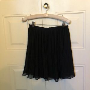 Flowing pleated skirt